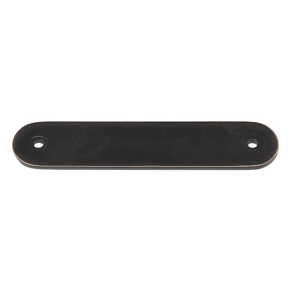 Gliderite Hardware 4-3/4 in. Oil Rubbed Bronze Rounded Back Plate 3-3/4 in. Center to Center - 5343-96-ORB 5343-96-ORB-1 - main